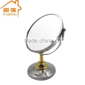 Small Round Desktop Standing Cosmetic Mirror thumbnail-1