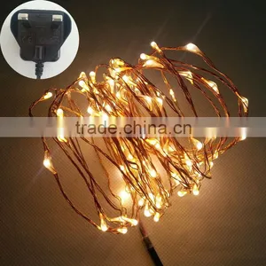 12V UK Plug Adapter 20ft Led Christmas Light Strings thumbnail-1
