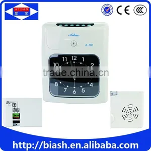 Analogue Electronic Punch Time Card Time Recoding Attendance Machine thumbnail-1