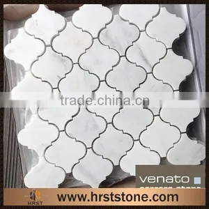 Italian Bianco Carrara White Marble Mosaic thumbnail-1