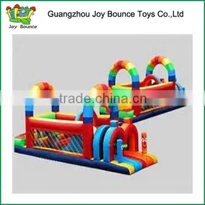 Inflatable Bounce House Tunnel Obstacle Course Jumper Bouncer Slide thumbnail-1