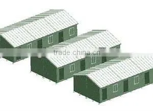 Small Prefab Warehouse Storage in Gray With Three Doors Two Slope thumbnail-1