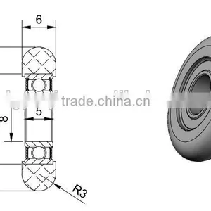 8x25.5x6mm 688RS Durable Shower Cabin Doors Pulleys thumbnail-4