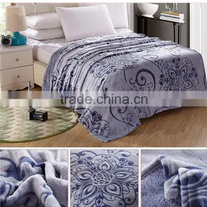 Printed in Back With Cut Flowers Coral Fleece Blanket thumbnail-1