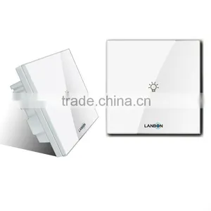 New Style RF White Wall Mounted Touch Electrical 1-gang Light Switch for Smart Home thumbnail-1