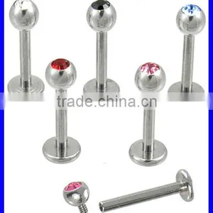 316L Stainless Steel Labret Rings thumbnail-1