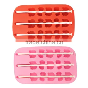 100% Food Grade FDA Free Personalized Custom Hello Kitty Shape Silicone Popsicle Mold thumbnail-4