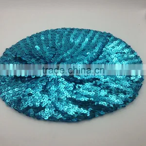 Women's Fashion Sequins Beanie Dance Hat/ladies' Gold Sequined Cap/girl's Knitted Sequin Beret thumbnail-3