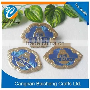 2015 Hot Sale Famous Brand Name/logo Metal Badge Designed by Yourself With Low Price thumbnail-1