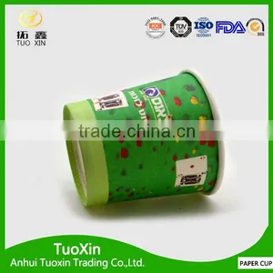 Green Color Squat 6oz Paper Cup for Ice Cream thumbnail-4