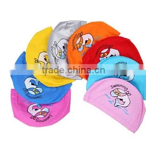 Children Comfortable Wear PU Waterproof Earmuffs Cartoon Dolphin Swimming Cap thumbnail-2
