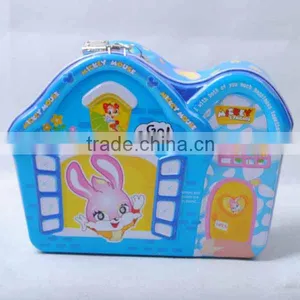 Cartoon Rabbit Metal Money Box With Key thumbnail-1