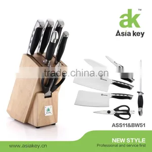 Professional Stainless Steel Cutlery Knife Block Set, 7-piece thumbnail-1