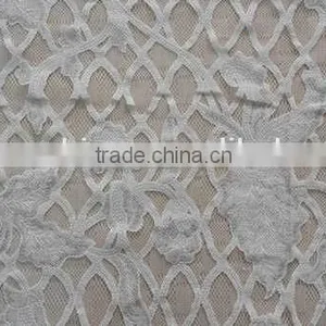 YH010# Lace Fabric / High Quality Burning Flower Lace Fabric / New Design Garment Cloth Lace Fabric thumbnail-2