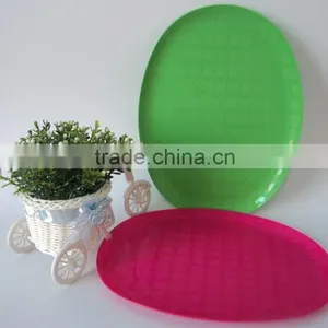 Colorful Plastic Oval Plate thumbnail-1