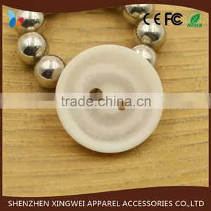 Two Holes White Resin Button for Clothes thumbnail-1