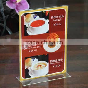 Vertical Open T Shape Sign Holder With Various Sizes Design thumbnail-2