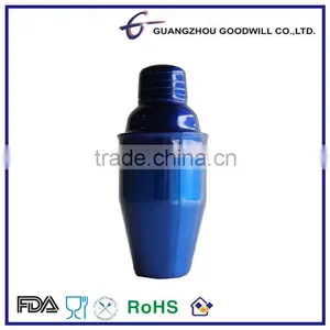 8oz Blue Painting Coating Promotional Cocktail Shaker thumbnail-1