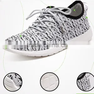 Women's Air Cushion Running Sport Shoes Fashion Athletic Fly Knit Sneakers thumbnail-4