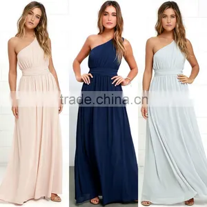 2016 Womens One Shoulder Evening Dress Long Maxi Dress for Women Dress Manufacturers thumbnail-5