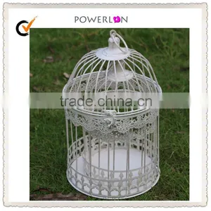 Antique White Hanging Bird Cage,Decorative Bird Cages for Wedding thumbnail-2