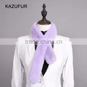 2016/2017 Mini Fur Scarf Women Small Size Scarf With Rex Rabbit Fur Fashion KZ160055 thumbnail-1