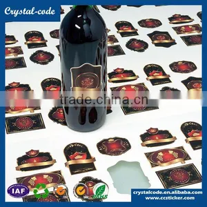 Fast Delivery Nice Printing Anti-water Anti-freezing Hot Stamping Wine Label thumbnail-3