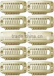 Beige Hair Extension Clips Blonde Hair Extension Snap Clips 2.8cm 3.2cm 3.8cm thumbnail-3