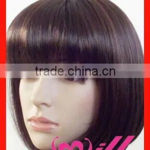 Short Synthetic Wig Mixed Colors Machine Made Lace Wigs Accept Samll Order thumbnail-1