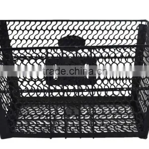 Black Steel Front Bicycle Basket Links NO.4 thumbnail-2