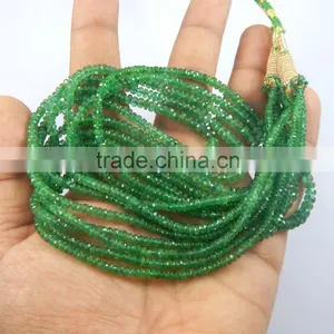 Emerald Gemstone Beads Necklace Precious Gift Necklace thumbnail-4