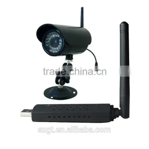 USB Quad Digital DVR With Video Record 2.4ghz Mini Usb Wireless Camera With Receiver 2.4g Wireless Usb Receiver Kit thumbnail-4