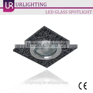 Cracked-ice Glass Led Downlight Ceiling Light thumbnail-2