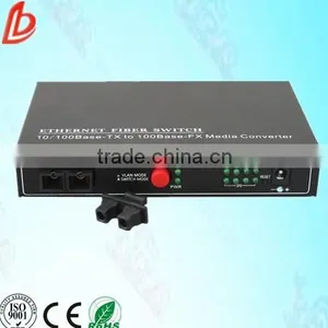High Quality Ethernet Fiber Optical Transceiver 100m 1SFP Port 4 RJ45 Port Fiber Optic Media Converter thumbnail-2