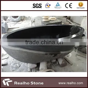 Round Black Stone Bowl Bathtub Price thumbnail-1
