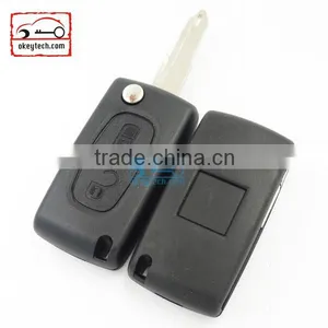 High Quatity Citroen Romote Flip Key Shell 2 Button 307 Blank With Battery Place 0536 Citroen Key Case thumbnail-2