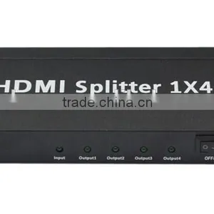 Premium 1x4HD Splitter 1 in 4 Out 4 Ports Splitter Distributor Converter (O4way HD Splitter 1.4 for HDTV Support 4k*2k thumbnail-3