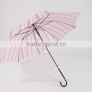 Fancy Straight Shaft Striped Printing Umbrella Slender thumbnail-1