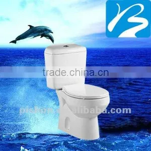 Ceramic P-trap 180mm CE Washdown Two-piece Toilet thumbnail-1