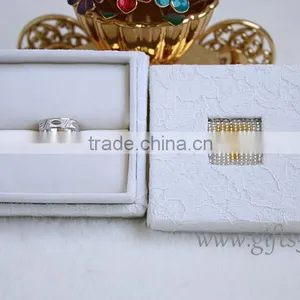 Handmade Elegant Wedding Ring Box With Beaded Name Plate of T thumbnail-2