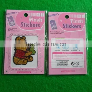 Fancy Vinyl Stickers,decorative Flash Sticker,bear Glitter Sticker thumbnail-2
