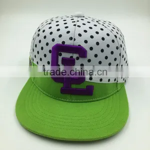 Fashion Custom Design Cotton 6 Panel 3D Embroidery Snapback Hat thumbnail-2