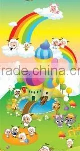 PEVA Printed Cartoon Design Table Pad/floor Mats/grass Mats/plants Mats thumbnail-1