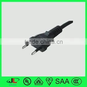 Brazil uc Approved Power Cord 2 Pin 4.8mm Diameter per Pin Plug With INMETRE High Quality Copper Wire thumbnail-1
