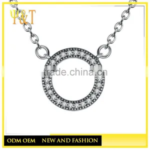 Jingli Jewelry Factory Direct 925 Sterling Silver Shinning Silver Neckace for Women(AN-003) thumbnail-1