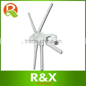 Wind Turbine Generator With 5 PCS Blades, White Blades, Used for Home&land&marine. thumbnail-1