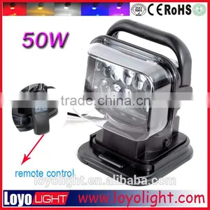 Popular Handheld 50W 7'' Led Remote Control Work Spot Light for Prospecting and Exploration thumbnail-1
