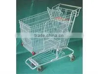 Steel Supermarket Trolley Plastic thumbnail-1