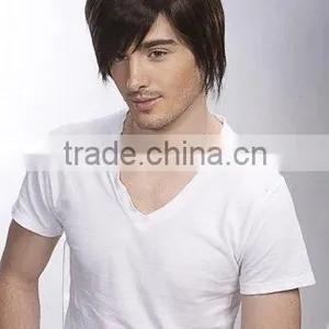 Toupee, Synthetic Hair Lace Wigs for Men thumbnail-2