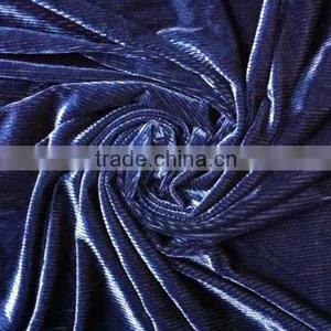 Stripe Spandex Velvet Fabric for Dress thumbnail-1